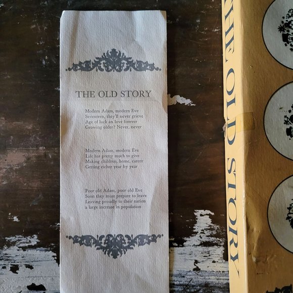 Porsgrund Norway Porcelain Cobalt Blue Old Story Snack Dishes, Trinket Dishes - Picture 6 of 7